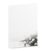 Briefpapier Weihnachten 664 Weihnachtskugeln sanftgrün