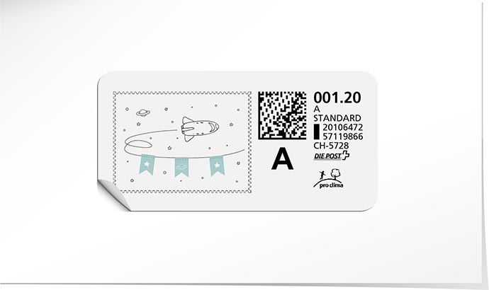 A-Post-Briefmarke 901 chlorophylle